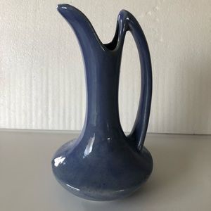 Niloak Art Pottery Blue Ewer-style Pitcher. Vintage, like-new